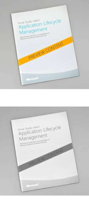 Visual Studio vNext: Application Lifecycle Management – Preview Content