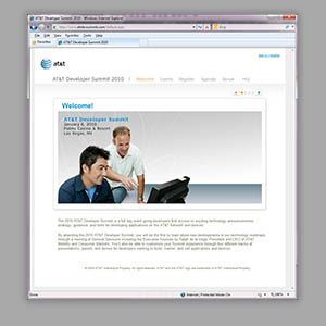 AT&T 2010 Developer Summit Website - Registration Portal