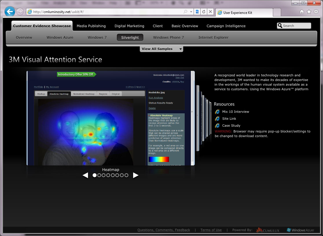 Customer Evidence Showcase - Azure-Integrated Prototype