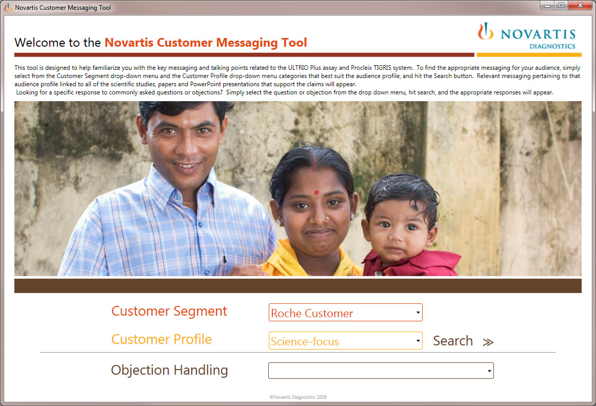 Novartis Sales Tool UI/UX - WPF-Based Field Application