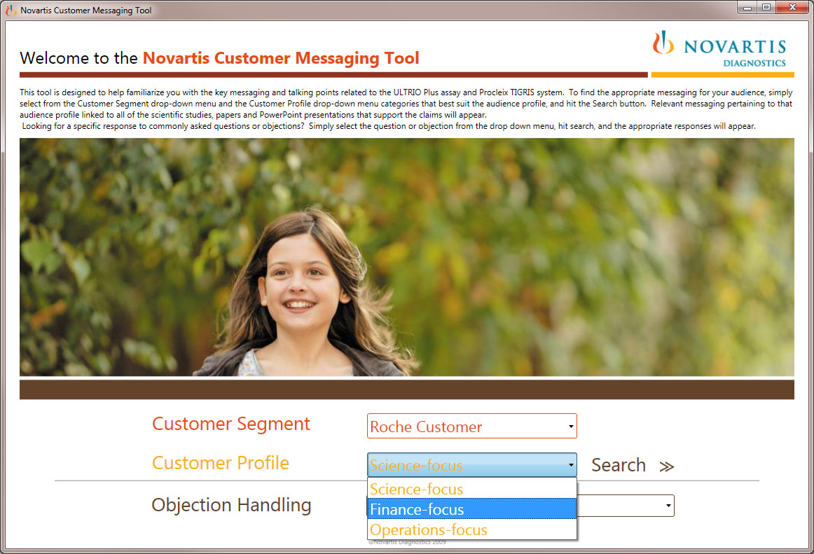 Novartis Sales Tool UI/UX - WPF-Based Field Application