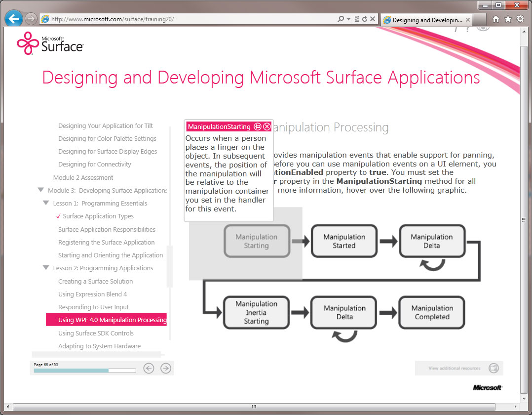 Designing and Developing Surface Applications - Surface 2.0 SDK Training