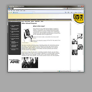 ArtsCorps Website Redesign and Image Gallery (2002)