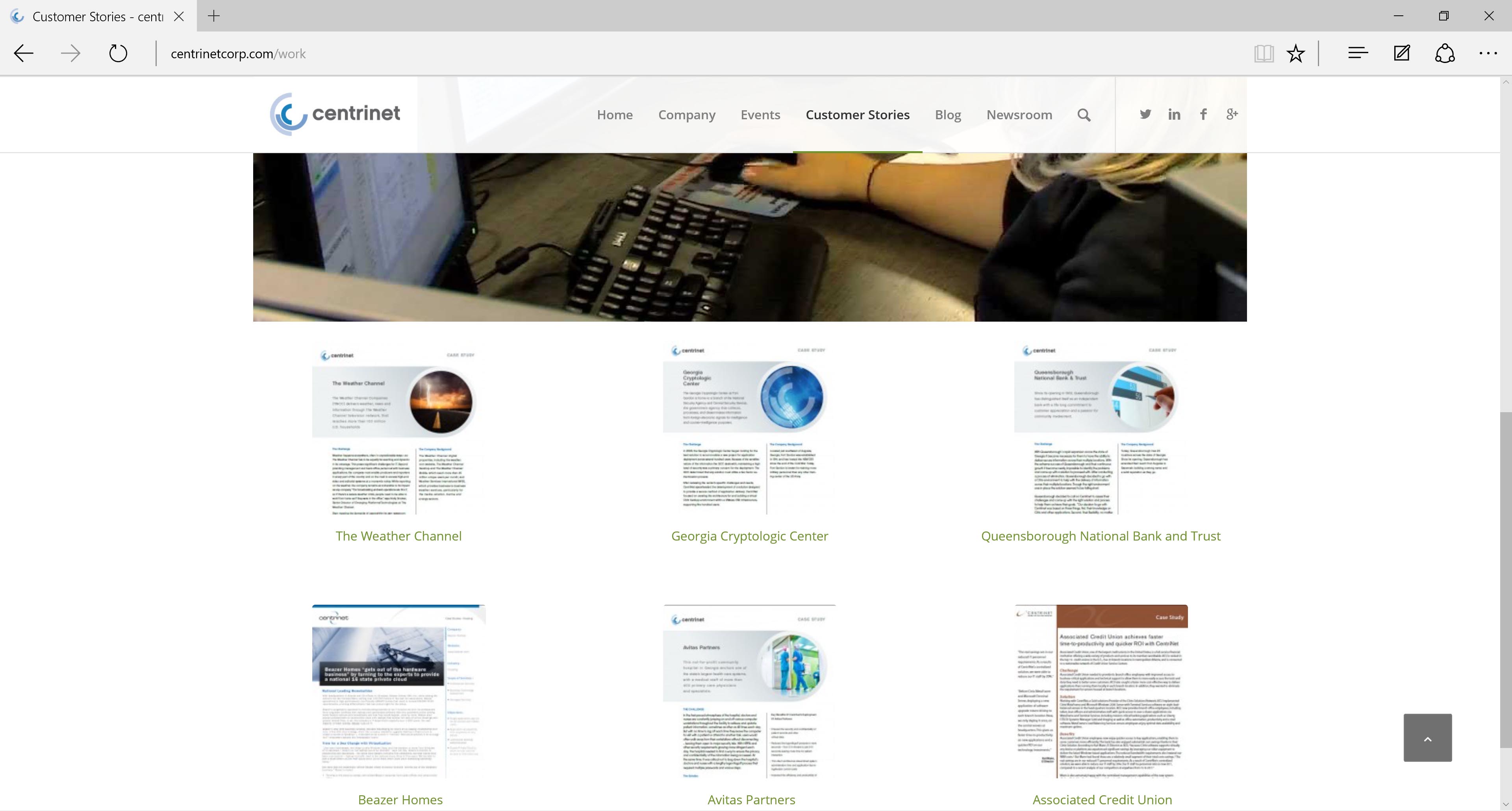 Centrinet WordPress Website Design and Development