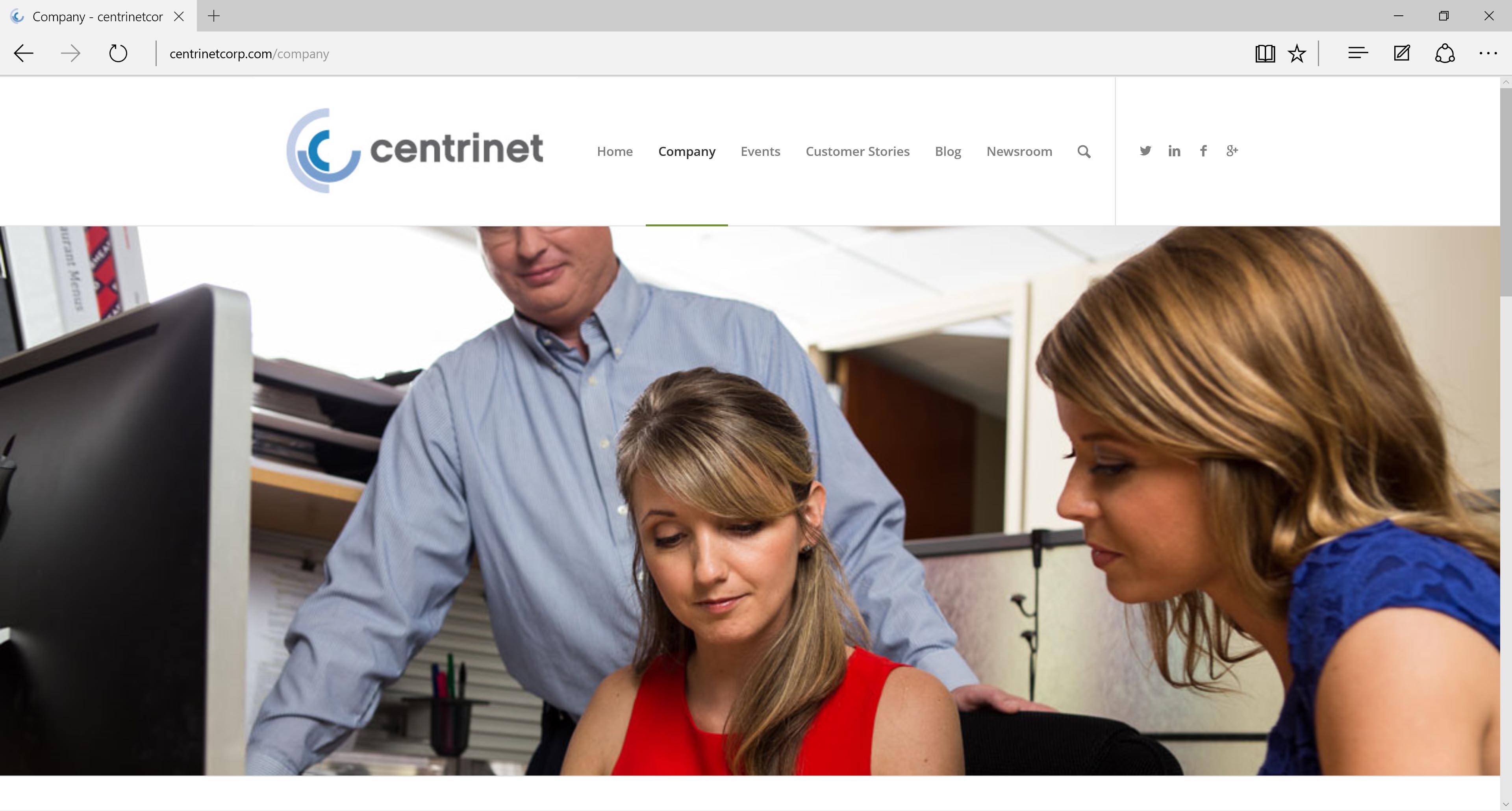 Centrinet WordPress Website Design and Development