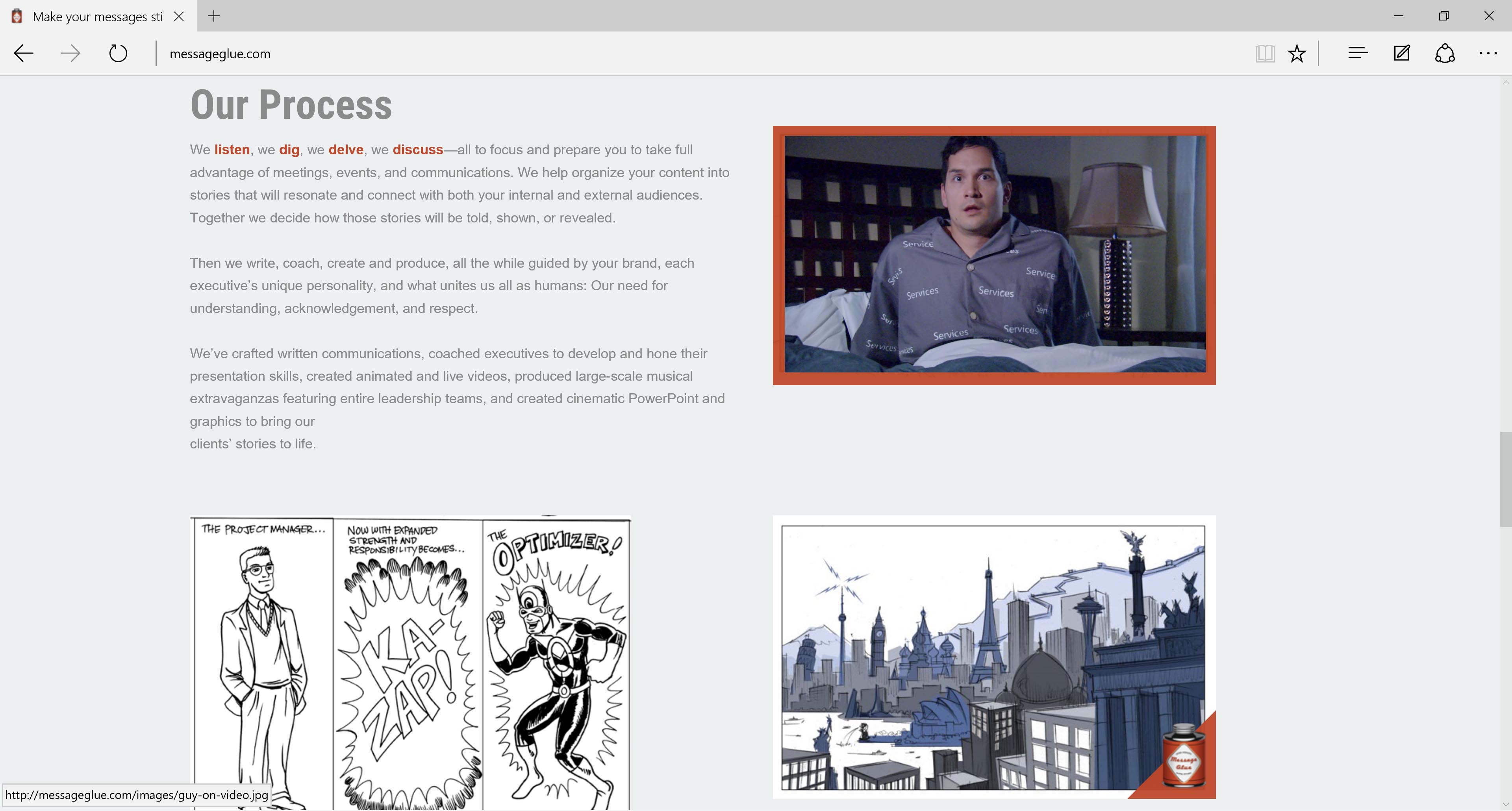 Messageglue WordPress Website