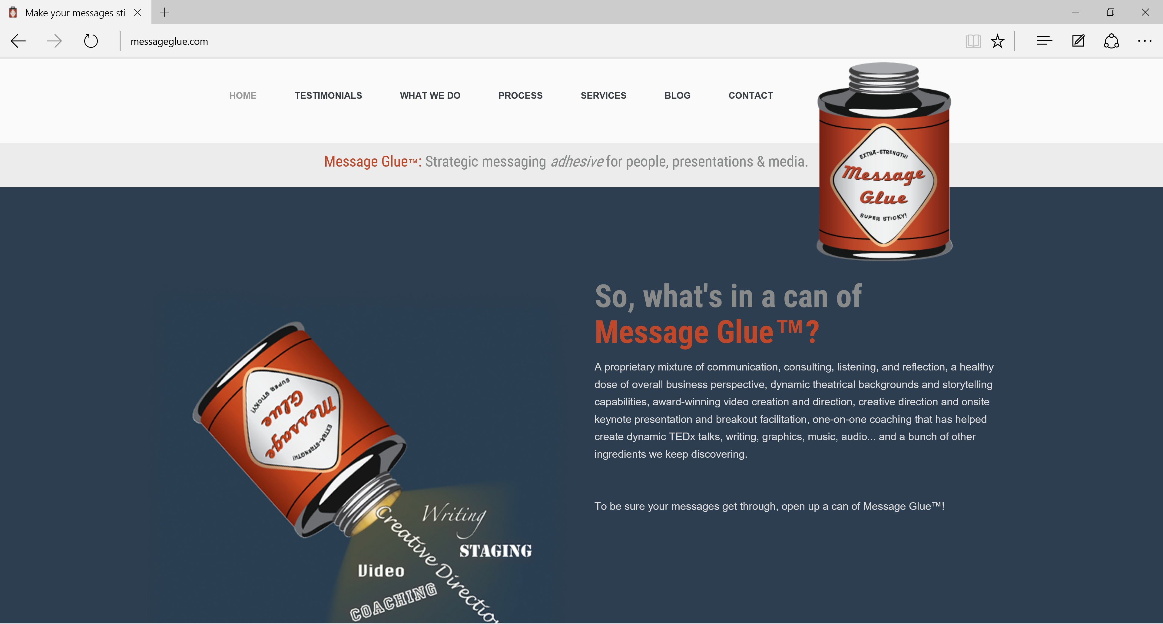 Messageglue WordPress Website